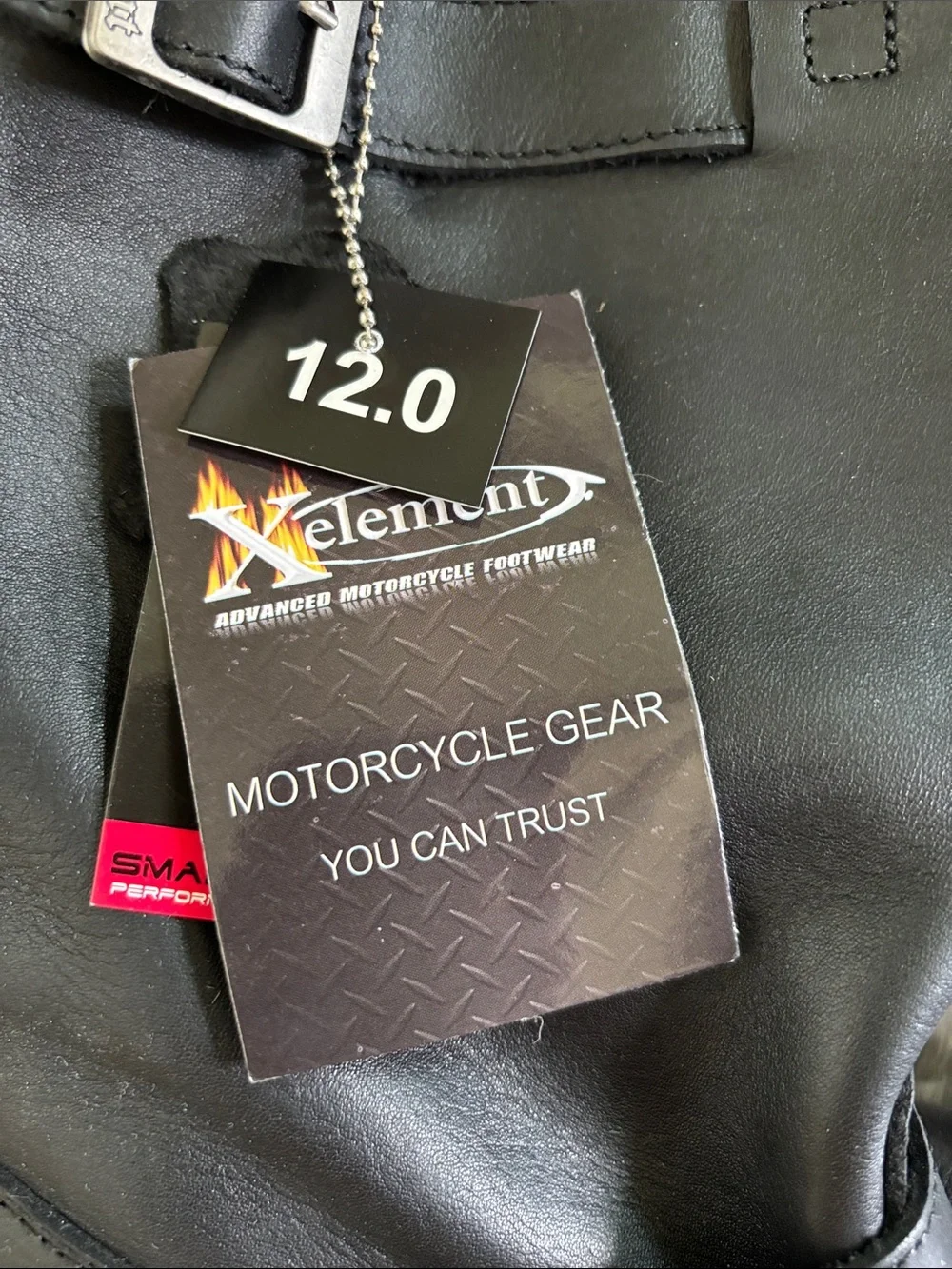 Xelement “The Classic” Black Engineer Motorcycle Premium Leather Boots